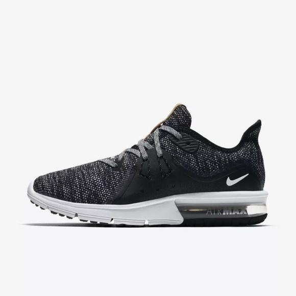 Nike Air Max Sequent 3 Low Womens Running Shoes Black/Gray 908993-011 NEW Sz 6.5 - Picture 5 of 9